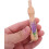 5pcs Ergonomic Wooden Needle Felting Handle Replacement Punch Needle Handle Flower Pattern 4