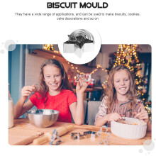 5-delige set stervormige koekjesvormen van roestvrij staal, multifunctioneel, gemakkelijk op te bergen, creatieve vormen.