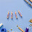 5pcs Ergonomic Wooden Needle Felting Handle Replacement Punch Needle Handle Flower Pattern 8