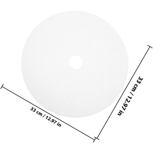 5pcs round Silicone Dehydrator Sheets Reusable Drying Mats Non-stick Break Resistant White Pads 1