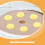 5pcs round Silicone Dehydrator Sheets Reusable Drying Mats Non-stick Break Resistant White Pads 7