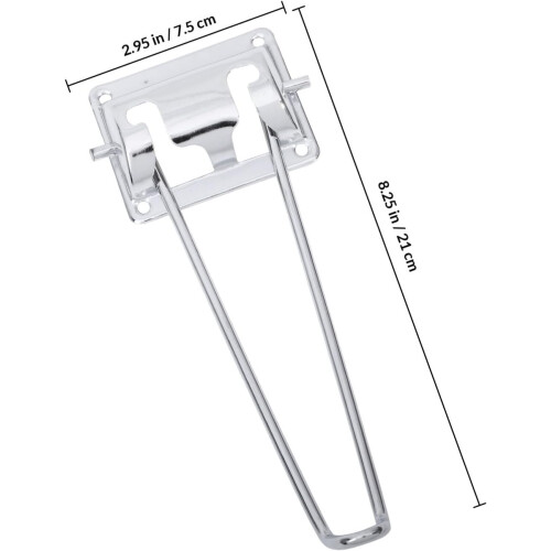 Gambe per tavolo pieghevoli in metallo, 4 pezzi, altezza 21 cm, elevata durezza e facile installazione. 1