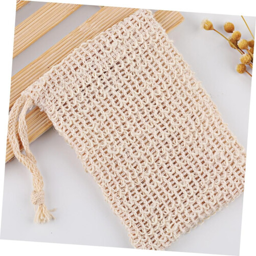 4pcs Handmade Soap Storage Bags Exfoliating Scrubbing Net 2