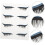 4pairs Eyeliner Sticker False Eyelashes Shiny Lash Decals for Makeup Tools 7