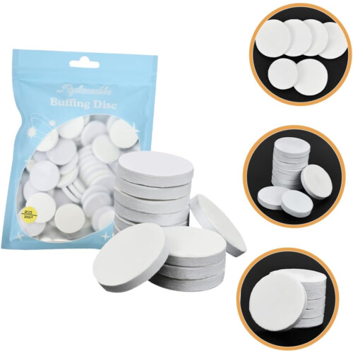 Essential Nail Buffing Discs 50 Pcs Set Manicure Grinding Slices Exfoliating Tools Easy to Use Sanding Discs 1