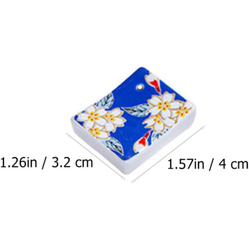 6pcs Japanese-Style Chopsticks Racks Decorative Chopstick Rest Rectangular Ceramic Elegant Creative 1