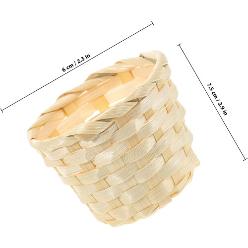 5pcs Synthetic Material Storage Baskets with Simple Design for Home and Picnic Use 1