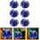 Lot de 6 pompons pour accessoires de danse et de cheerleading. 4