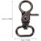 6pcs Gunmetal Swivel Snap Hooks Trigger Clasps Large 20mm Inner Diameter Connection Hooks 2