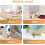 5pcs Synthetic Material Storage Baskets with Simple Design for Home and Picnic Use 3