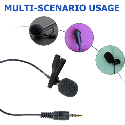 Replacement Lavalier Microphone Clips Lightweight Mic Clips Plastic and Metal Assorted Color Microphone Holders 2