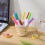 5pcs Synthetic Material Storage Baskets with Simple Design for Home and Picnic Use 5