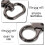 6pcs Gunmetal Swivel Snap Hooks Trigger Clasps Large 20mm Inner Diameter Connection Hooks 7