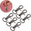 6pcs Gunmetal Swivel Snap Hooks Trigger Clasps Large 20mm Inner Diameter Connection Hooks 8