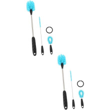 6-teiliges Set Glasreinigungsbürsten, Flaschenreinigerbürsten mit langem Griff, multifunktional