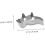 6pcs Biscuit Baking Tools Cookie Mold Cartoon Dinosaur Cake Mold 4.7x3.5x0.7inch 2