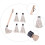 6pcs BBQ Basting Brush with Replaceable Cotton Yarn Heads, Practical Handle Oil Brush 5
