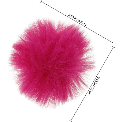 4pcs Fluffy Mic Cover Microphone Windshield Polyester Soft Material Easy-to-install Design Minimize Wind Noise 1