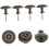 4pcs Bronze Handle for Dresser Round Knobs for Cabinet Doors Vintage Knobs 2