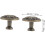 4pcs Bronze Handle for Dresser Round Knobs for Cabinet Doors Vintage Knobs 3