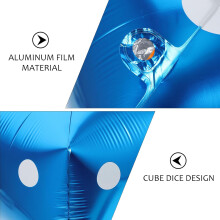 5 Würfel-Folienballons, Würfelform, Aluminiumfolie, kreativ, wiederverwendbar, dicht verschließbar, Partydekoration