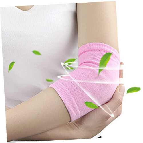 4 pares de coderas hidratantes para codos agrietados, protector de gel para spa, mangas exfoliantes. 1