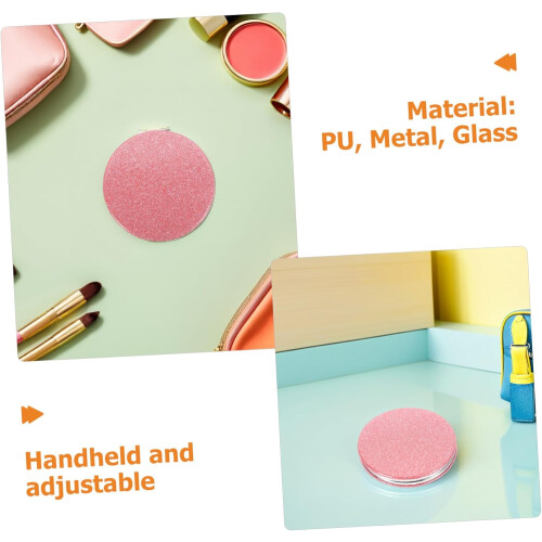 4pcs Compact Magnifying Mirror Portable Travel Cute Cosmetic Double Sided Folding Mirror 2