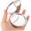 4pcs Compact Magnifying Mirror Portable Travel Cute Cosmetic Double Sided Folding Mirror 4