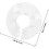 6pcs Escutcheon Replacement Plate Decorative Cover Plate White Plastic High Flexibility No Tools 2