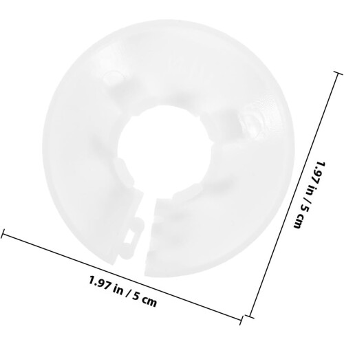 6pcs Escutcheon Replacement Plate Decorative Cover Plate White Plastic High Flexibility No Tools 1