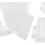 6pcs Escutcheon Replacement Plate Decorative Cover Plate White Plastic High Flexibility No Tools 3