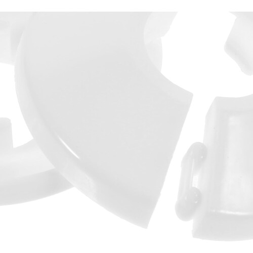 6pcs Escutcheon Replacement Plate Decorative Cover Plate White Plastic High Flexibility No Tools 2