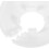6pcs Escutcheon Replacement Plate Decorative Cover Plate White Plastic High Flexibility No Tools 4