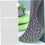 4pairs Comfortable Foot Insoles for Men Replaceable Shoe Inserts Shock-absorbing Technology Multi-function 3