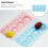 4Pcs Blue Plastic Paper Quilling Tools Set 3D Half Ball Moulds 6