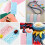 4Pcs Blue Plastic Paper Quilling Tools Set 3D Half Ball Moulds 7