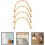 4pcs Teapot Handle Bamboo Kettle Handle Replacement Ergonomic Iron Material Easy Installation Sturdy 8