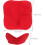 4-teiliges Set Mikrowellen-Tellerschutzmatten, 8,5 x 8,5 Zoll, Polyester-Isoliermaterial 2