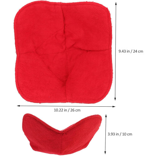 4-teiliges Set Mikrowellen-Tellerschutzmatten, 8,5 x 8,5 Zoll, Polyester-Isoliermaterial 1