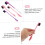 4pcs Dual Head Eyebrow Eyelash Comb Brush Makeup Grooming Tool 6