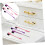 4pcs Dual Head Eyebrow Eyelash Comb Brush Makeup Grooming Tool 7