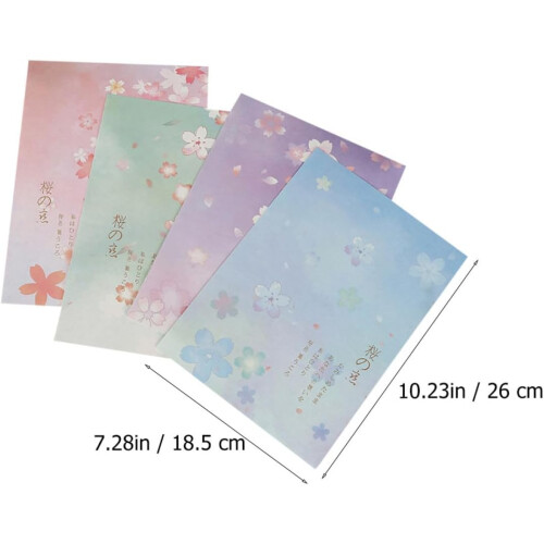 Japanisches Briefpapier-Set, 40 Blatt, B5-Format, gemustertes Schreibpapier 1