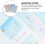 Japanisches Briefpapier-Set, 40 Blatt, B5-Format, gemustertes Schreibpapier 3