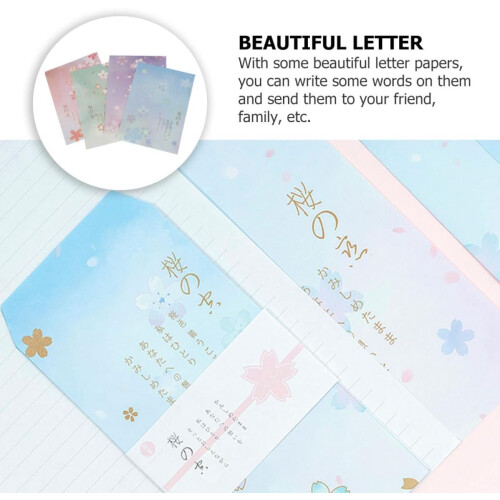 Japanisches Briefpapier-Set, 40 Blatt, B5-Format, gemustertes Schreibpapier 2