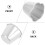 4 st puddingformar i silverfärgad aluminiumlegering för hembakning, lätta att urforma 3