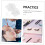 Lash Extension Practice Tray Eyelash Clusters Realistic Mannequin Head for Lash Extension Training 6