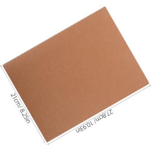 5pcs Kraft Notebooks Bulk with 36 Sheets Each, Stylish Appearance, Versatile White Pages 1