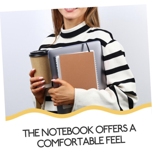 5pcs Kraft Notebooks Bulk with 36 Sheets Each, Stylish Appearance, Versatile White Pages 2