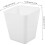 4pcs Hanging Cup Holder Rolling Cart Plastic Storage Bucket for Makeup Tools 8