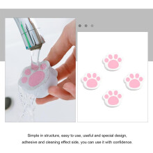 4er-Set Spiegelreiniger mit Katzenkrallen-Design, Glasschwämme, Reinigungstücher, Spiegelreinigungswerkzeuge für Badezimmer